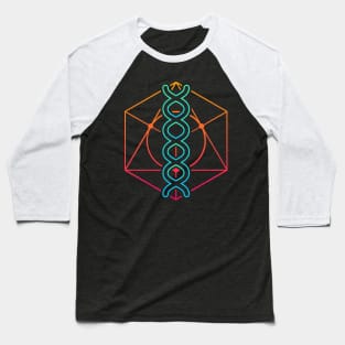 Sacred Geometry – DNA EDM Rave Baseball T-Shirt